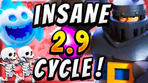 2.9 ELIXIR! CHEAPEST MEGA KNIGHT CYCLE in .